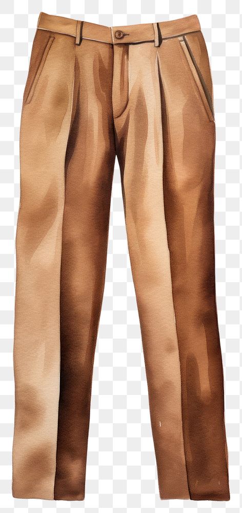 PNG Brown pants khaki outerwear trousers. AI generated Image by rawpixel.