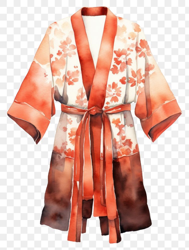 PNG Kimono robe outerwear standing. AI generated Image by rawpixel.