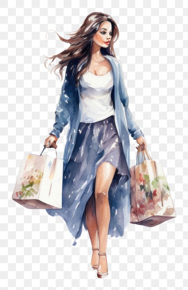 PNG  Shopping handbag adult consumerism. AI generated Image by rawpixel.
