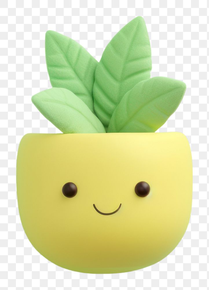 PNG Anthropomorphic representation flowerpot freshness. AI generated Image by rawpixel.