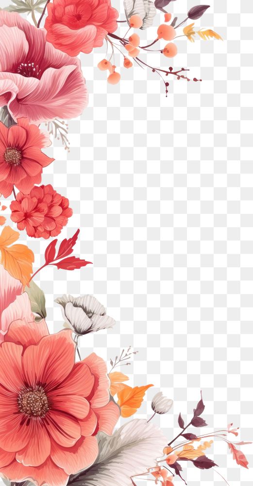 PNG Flower pattern plant backgrounds