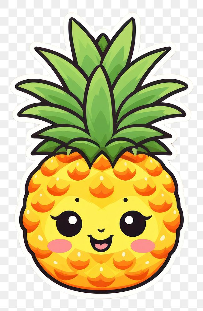 PNG Pineapple pineapple fruit plant. AI generated Image by rawpixel.
