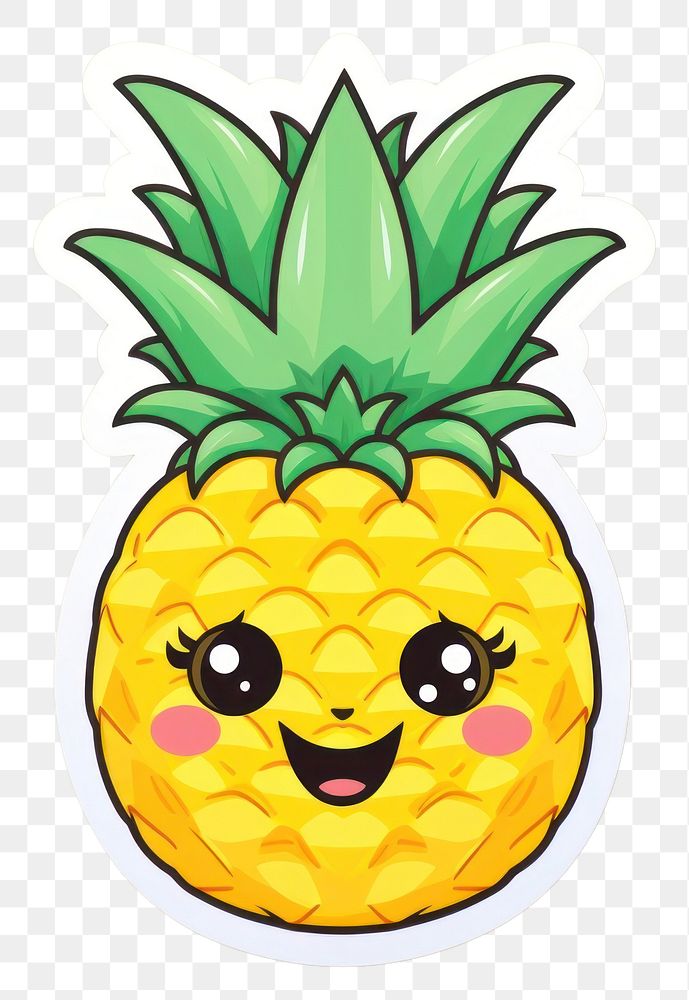 PNG Pineapple pineapple fruit food. AI generated Image by rawpixel.