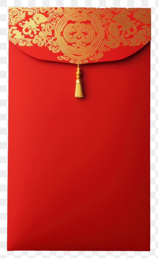 PNG  Red vertical envelope chinese new year red background architecture