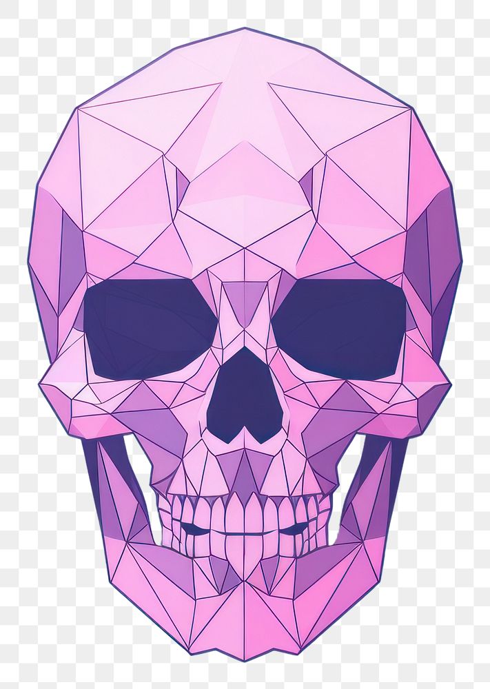 PNG Skull art purple creativity. AI generated Image by rawpixel.