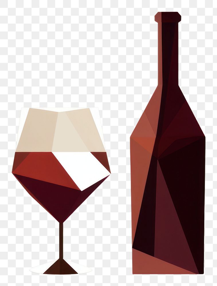 PNG Wine bottle glass drink. AI generated Image by rawpixel.