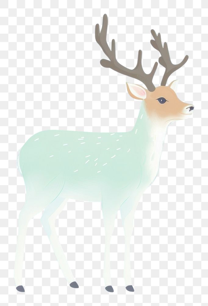 PNG  Deer wildlife animal mammal. AI generated Image by rawpixel.