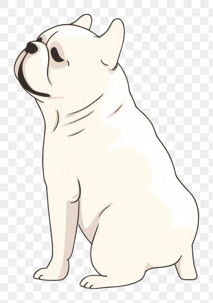 PNG  Bulldog mammal animal pet. AI generated Image by rawpixel.