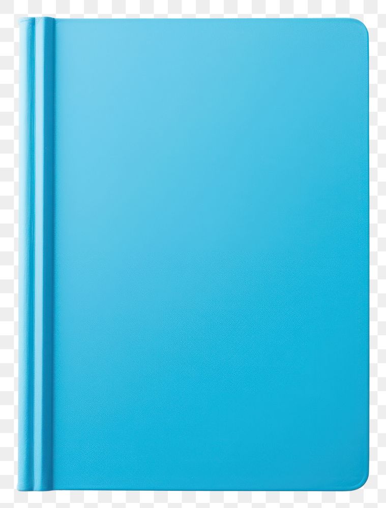 PNG Blank vertical blue book diary white background publication. AI generated Image by rawpixel.