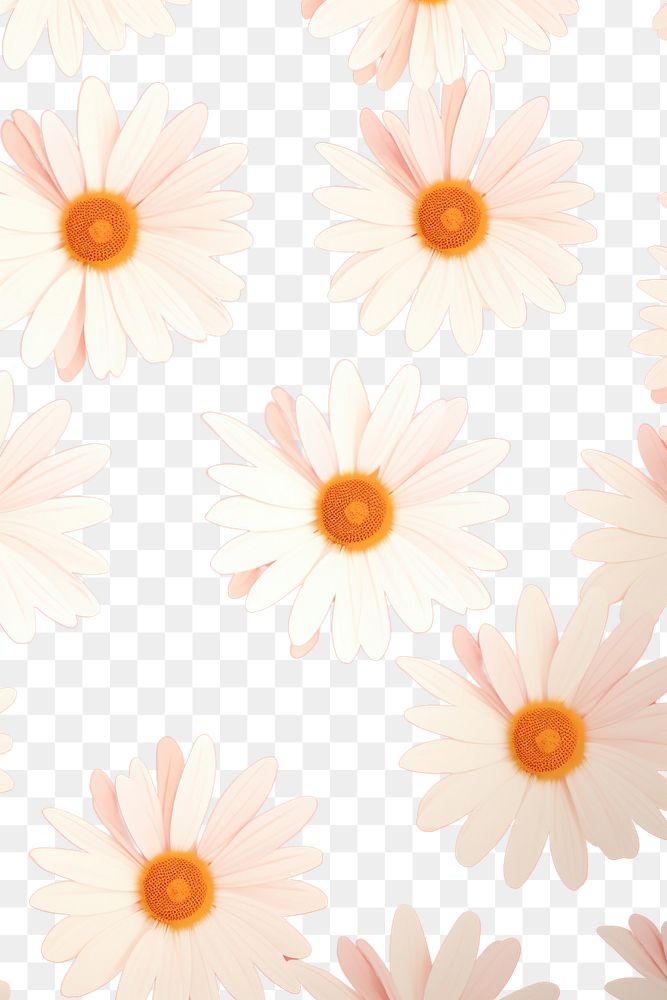 PNG Daisiy seam less pattern wallpaper phone flower petal daisy. AI generated Image by rawpixel.