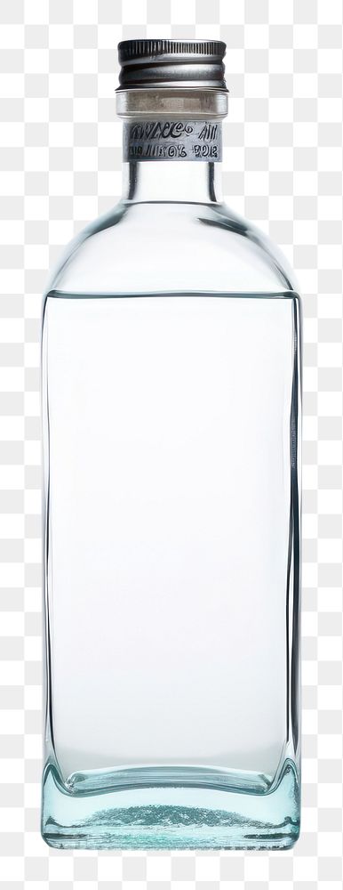 PNG Vodka bottle glass drink white background. AI generated Image by rawpixel.