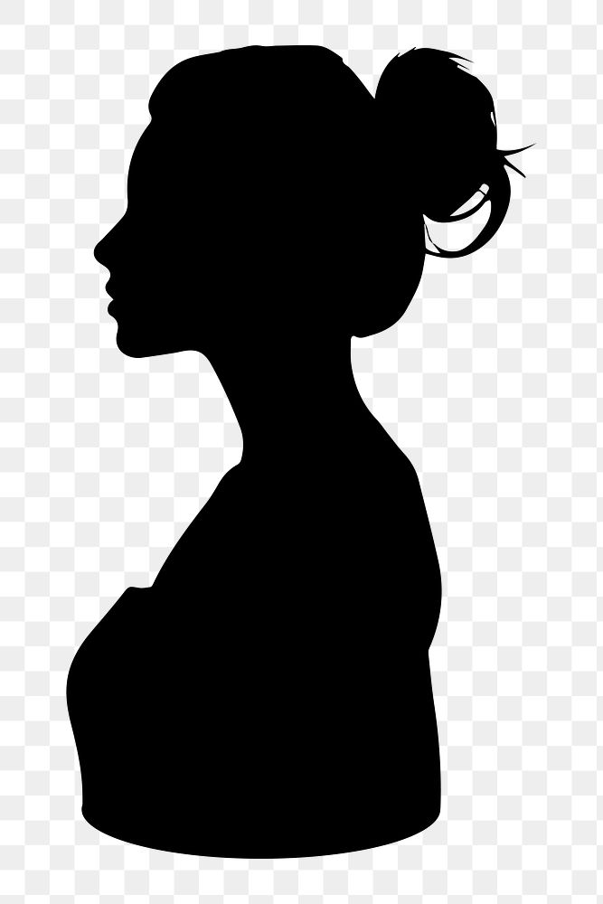 PNG  Woman silhouette adult white background.