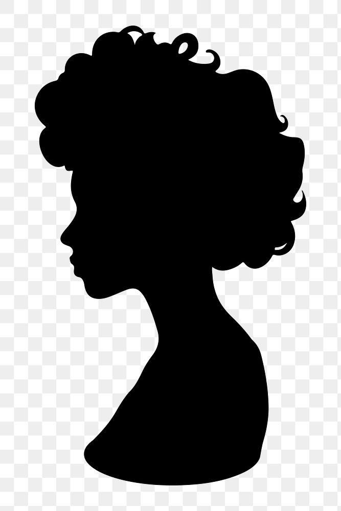 PNG  Woman silhouette adult white.