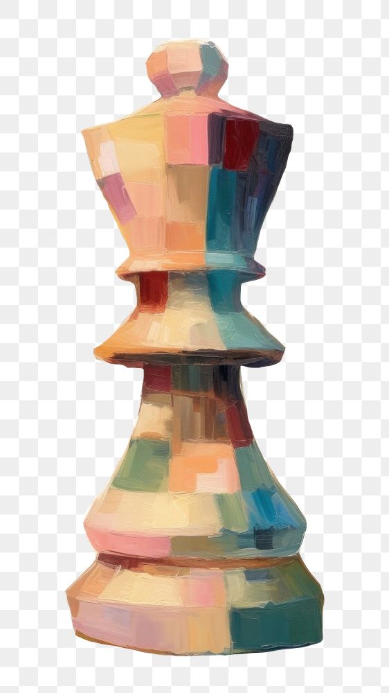 PNG  Chess piece painting craft game. AI generated Image by rawpixel.