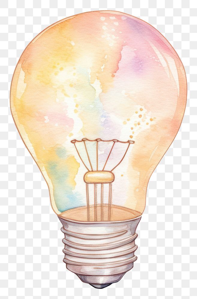 PNG Light bulb lightbulb drawing white background. AI generated Image by rawpixel.