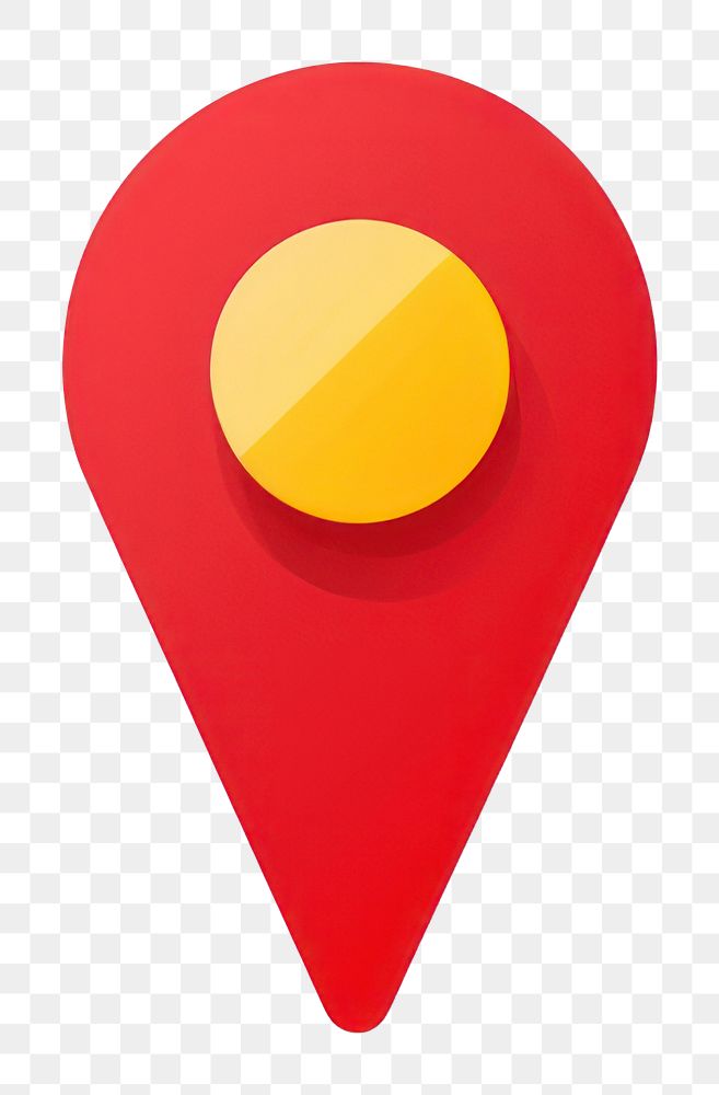 PNG  Red location pin symbol shape white background. AI generated Image by rawpixel.