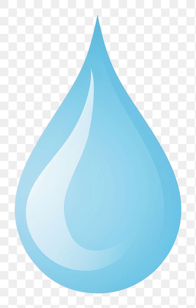 PNG  Water drop shape white background simplicity. AI generated Image by rawpixel.