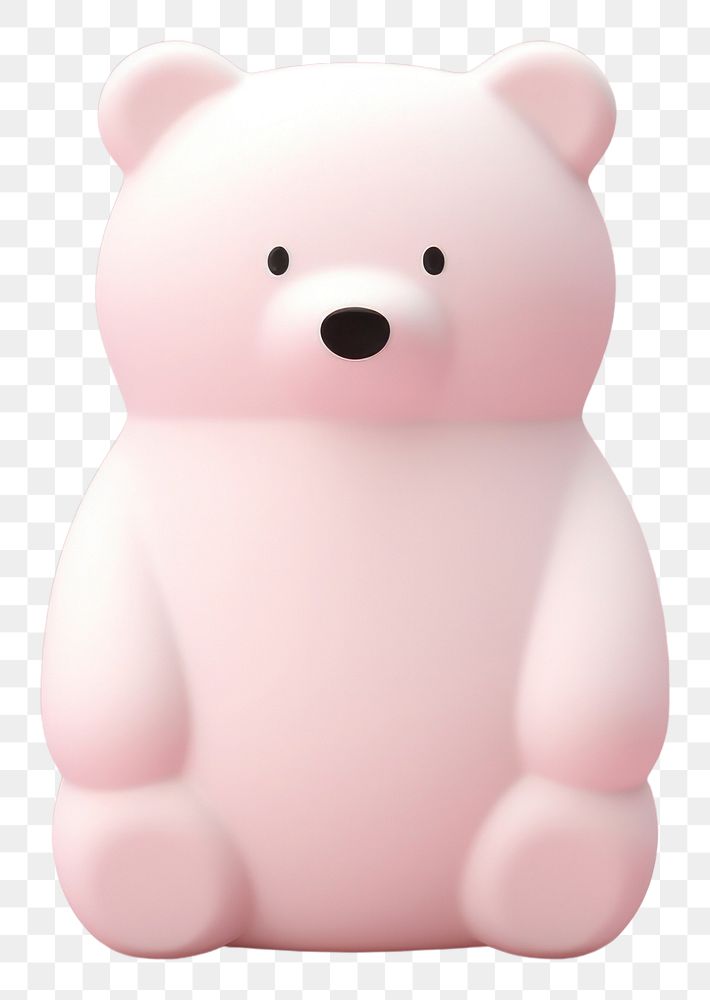 PNG Bear doll mammal pink toy. AI generated Image by rawpixel.
