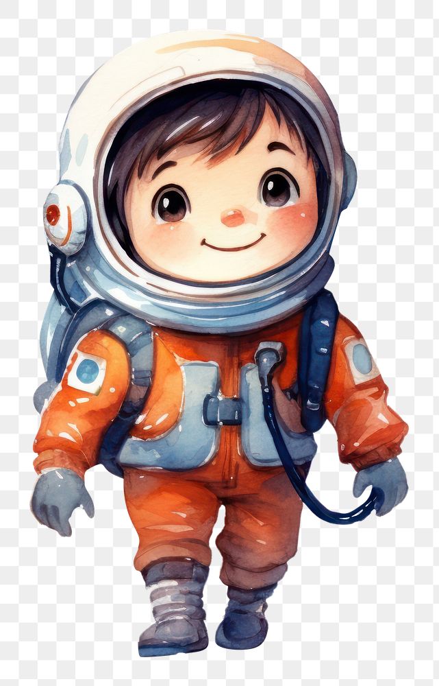 PNG  Astronaut suit cute publication portrait. AI generated Image by rawpixel.