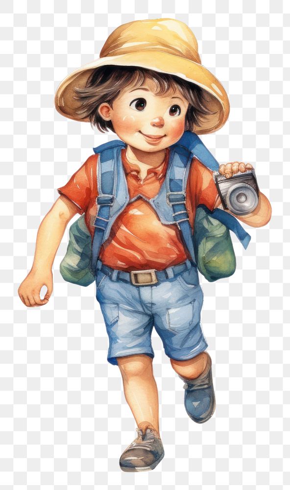 PNG  Explorer shorts child cute. AI generated Image by rawpixel.