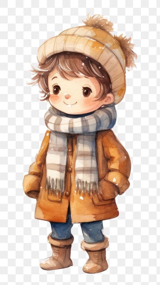PNG  In Winter clothes representation winter coat. AI generated Image by rawpixel.