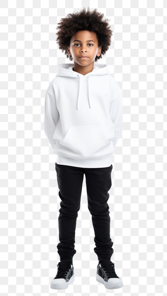 PNG Little black kid sweatshirt white white background. AI generated Image by rawpixel.