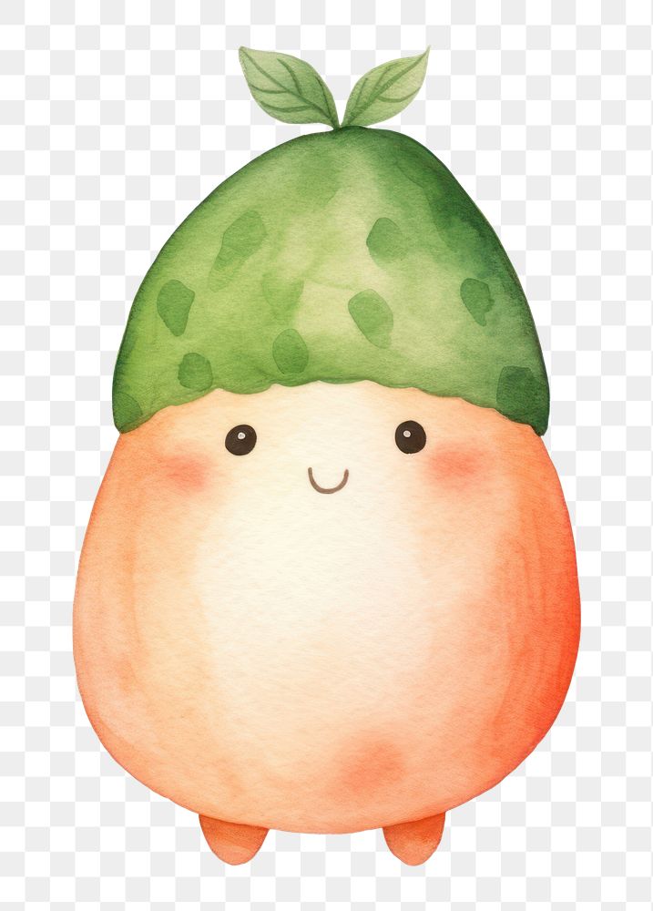 PNG  Melon vegetable cute food. AI generated Image by rawpixel.