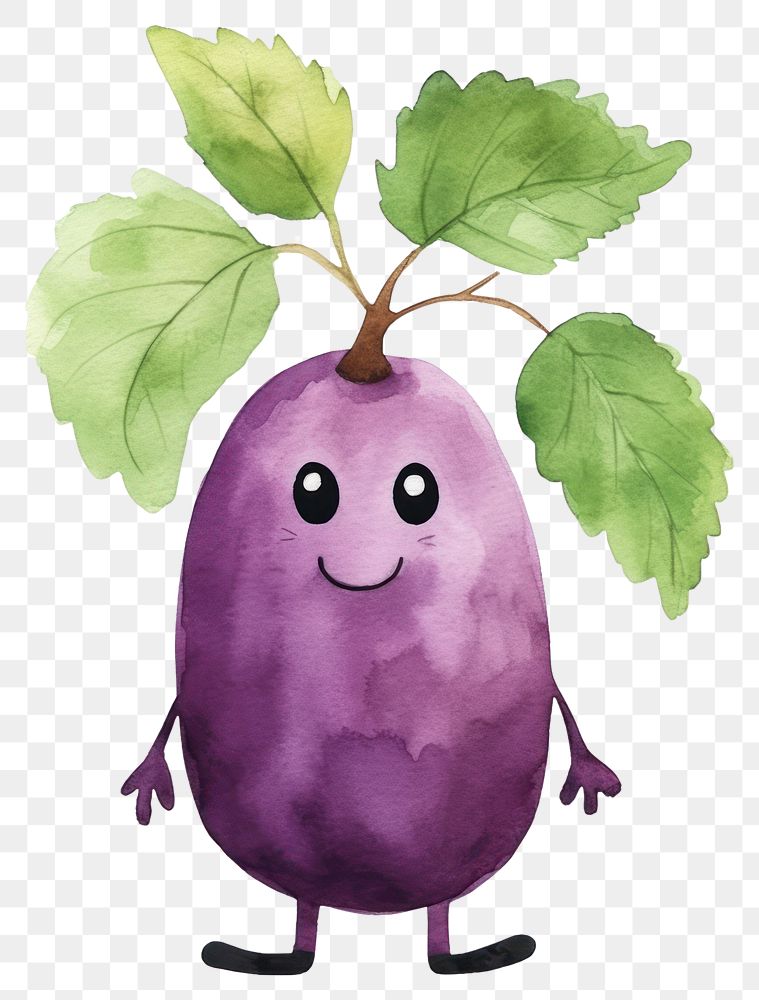 PNG  Eggplant purple fruit food. AI generated Image by rawpixel.