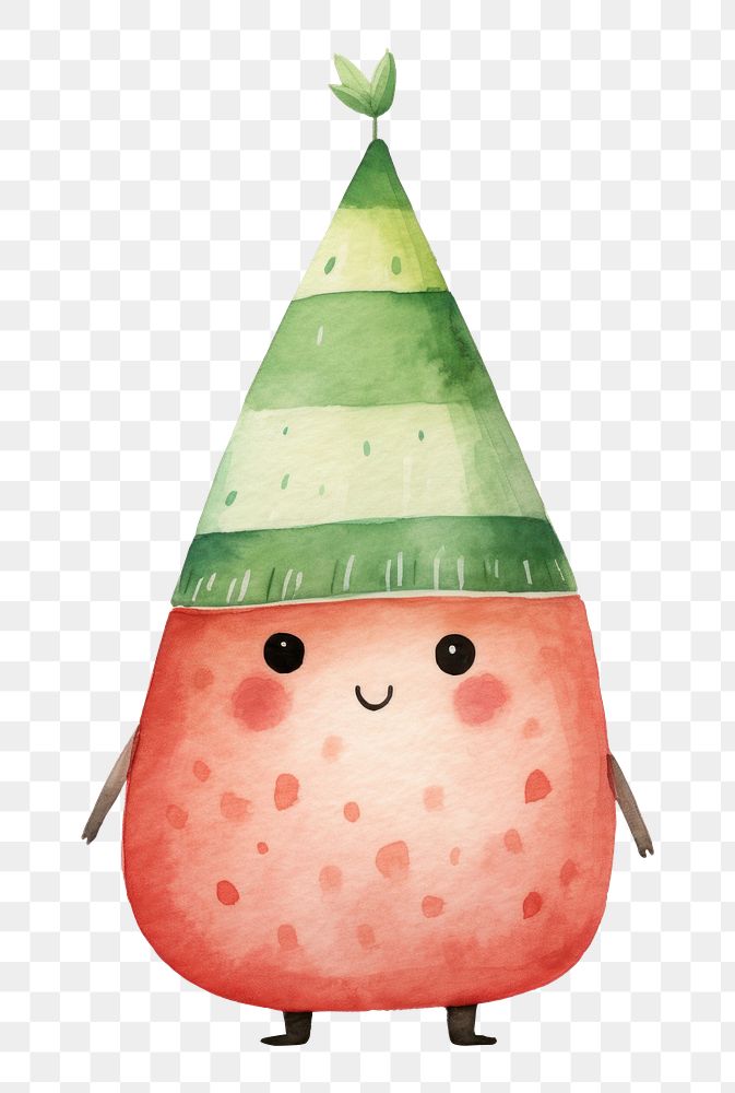 PNG  Watermelon cute anthropomorphic celebration. AI generated Image by rawpixel.