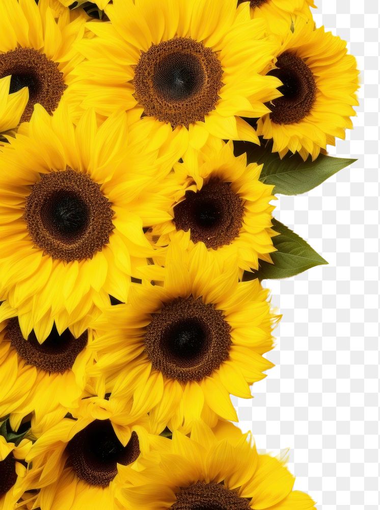 PNG  Sunflower backgrounds yellow petal. AI generated Image by rawpixel.