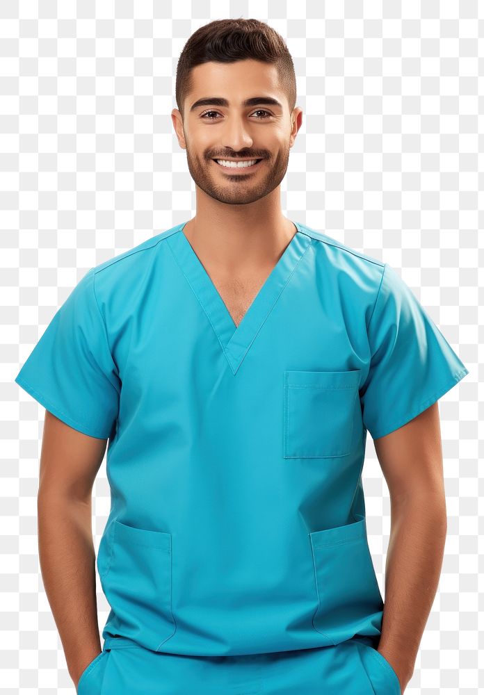 PNG Mexican male nurse portrait adult man. AI generated Image by rawpixel.