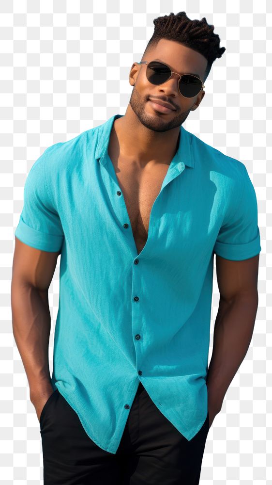 PNG Black male sleeve shirt adult. AI generated Image by rawpixel.
