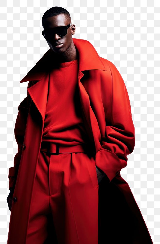 PNG Black male fashion clothing coat. AI generated Image by rawpixel.