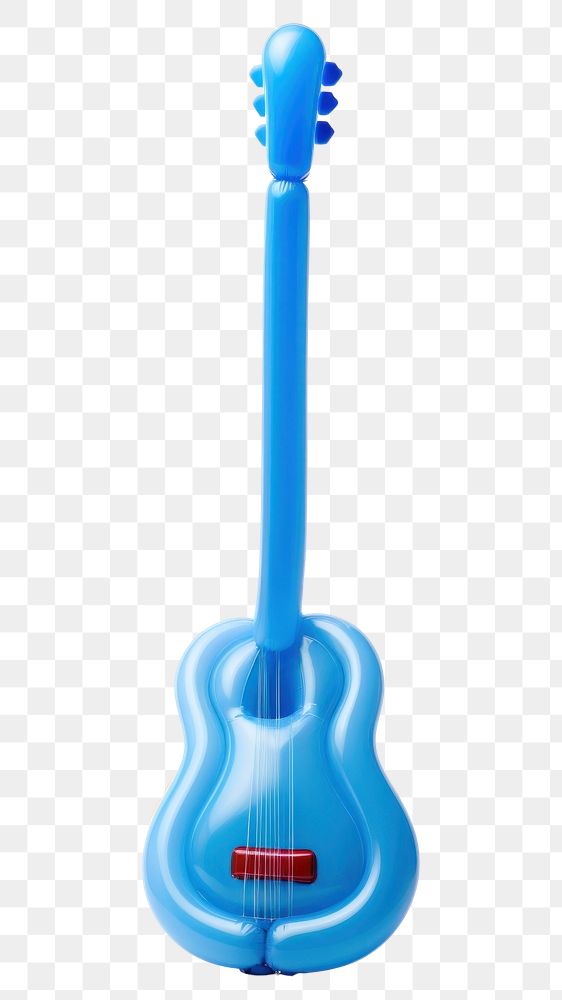 PNG  A balloon twisting in the shape of a guitar white background performance simplicity. AI generated Image by rawpixel.