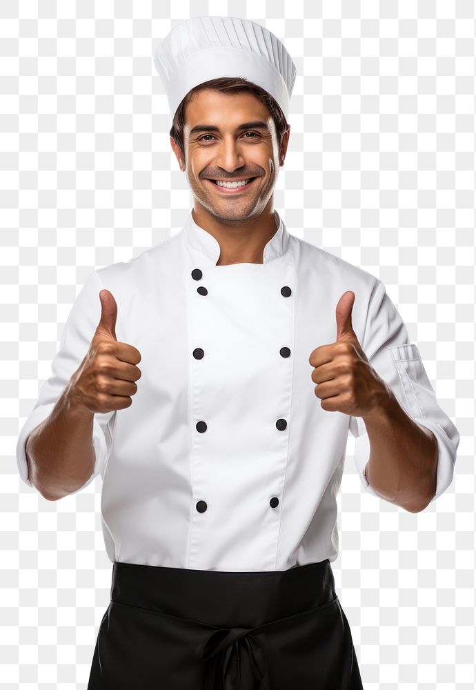 PNG Mexican chef showing thumb up clothing adult men. AI generated Image by rawpixel.