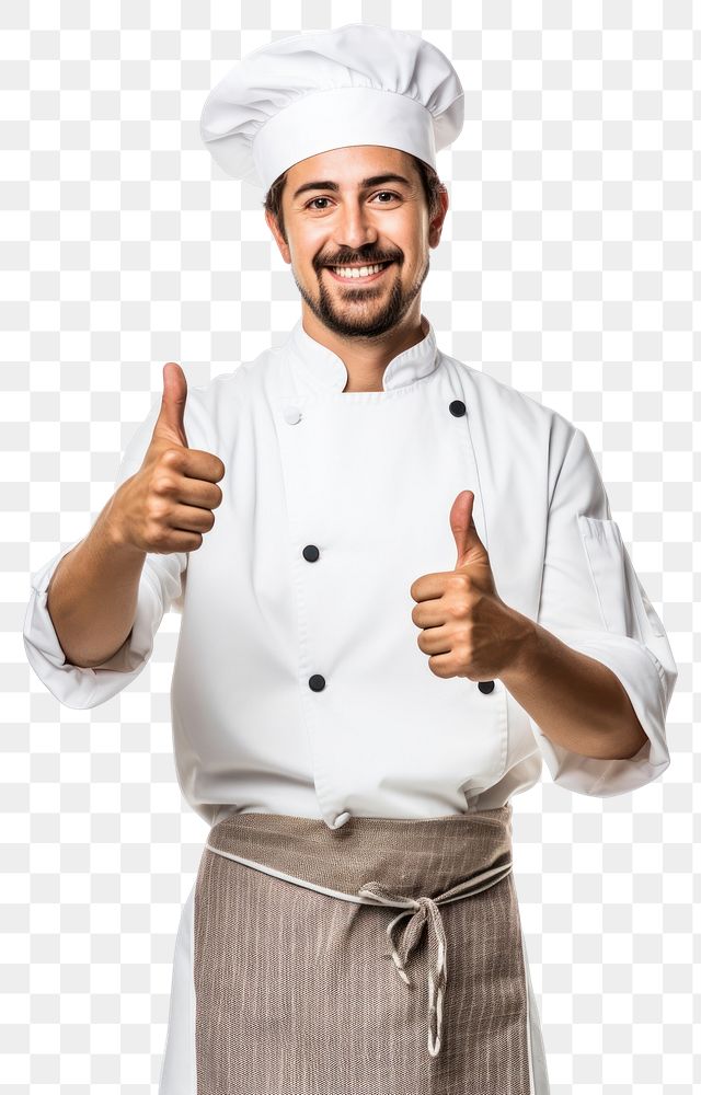 PNG Mexican chef showing thumb up clothing adult man. AI generated Image by rawpixel.
