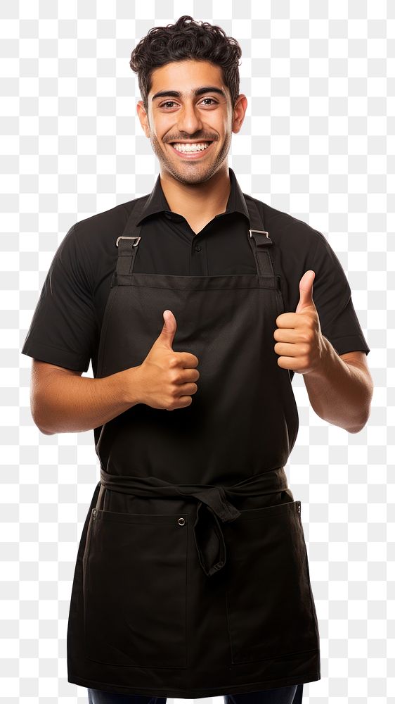 PNG Mexican barista showing thumb up adult men man. AI generated Image by rawpixel.