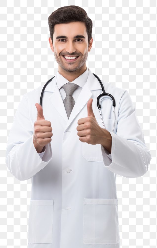 PNG Mexican doctor showing thumb up clothing adult man. AI generated Image by rawpixel.