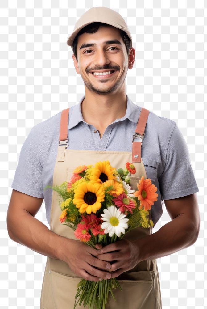 PNG Mexican florist showing thumb up flower adult plant. AI generated Image by rawpixel.