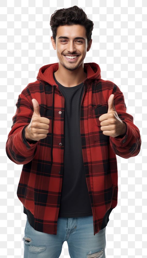 PNG Mexican man showing thumbs up sweatshirt clothing sweater. AI generated Image by rawpixel.