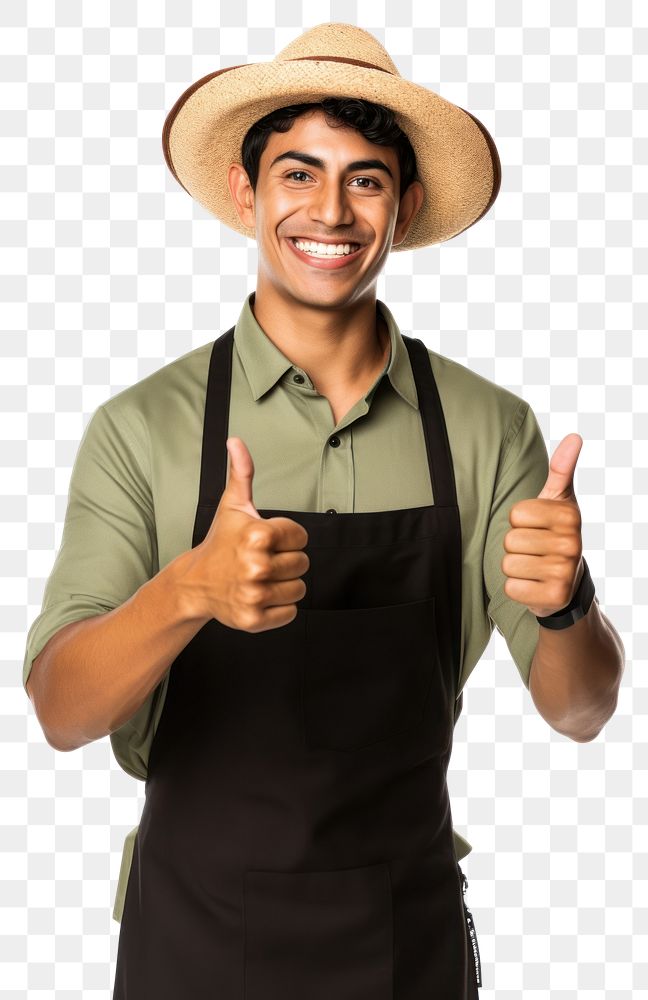 PNG Mexican waiter showing thumb up clothing adult hand. AI generated Image by rawpixel.