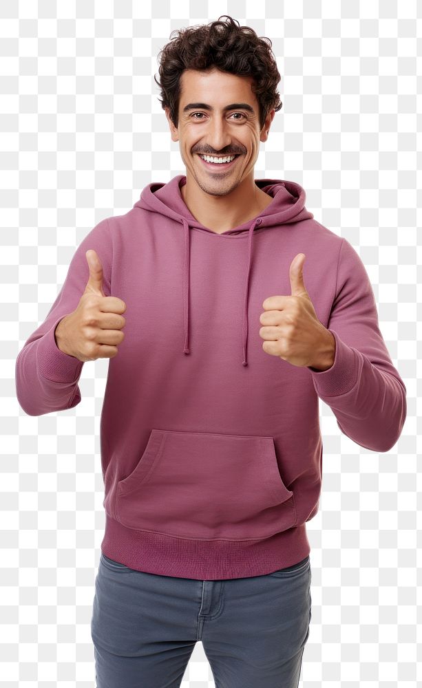 PNG Mexican yoga teacher showing thumb up sweatshirt clothing sweater. AI generated Image by rawpixel.