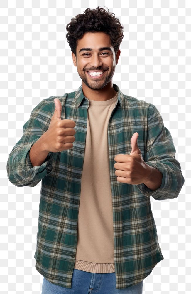 PNG Mexican man showing thumb up clothing adult happy. AI generated Image by rawpixel.