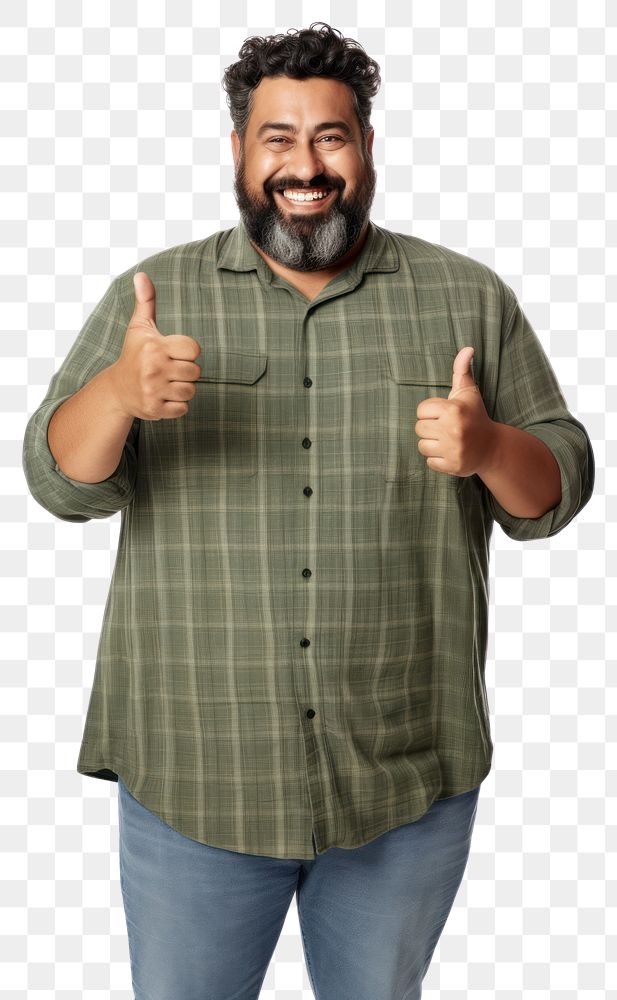 PNG Mexican man showing thumb up clothing finger smile. AI generated Image by rawpixel.