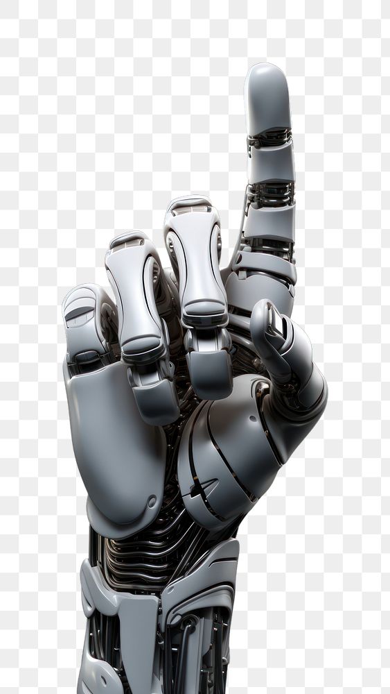 PNG 3d robot hand thumbs up technology gesturing clothing