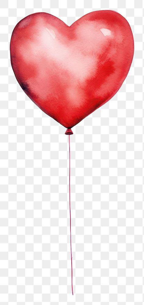 PNG A heart balloon white background celebration cartoon. AI generated Image by rawpixel.