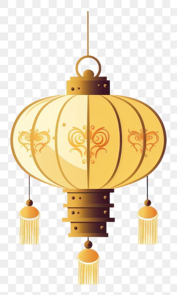 PNG Chinese lamp icon decoration lantern gold. AI generated Image by rawpixel.