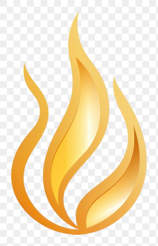 PNG Fire icon gold white background igniting. AI generated Image by rawpixel.