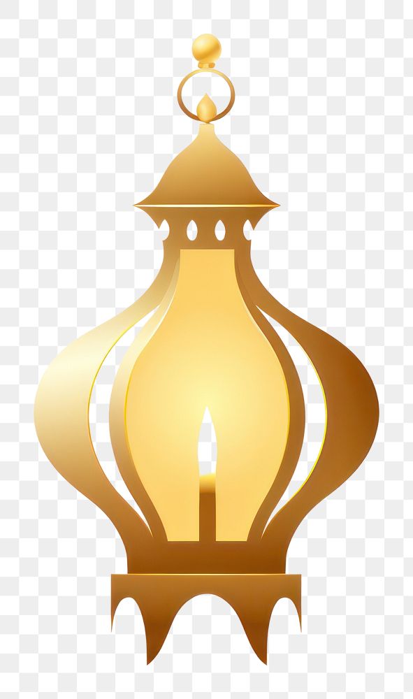 PNG Lamp icon decoration lantern gold. AI generated Image by rawpixel.