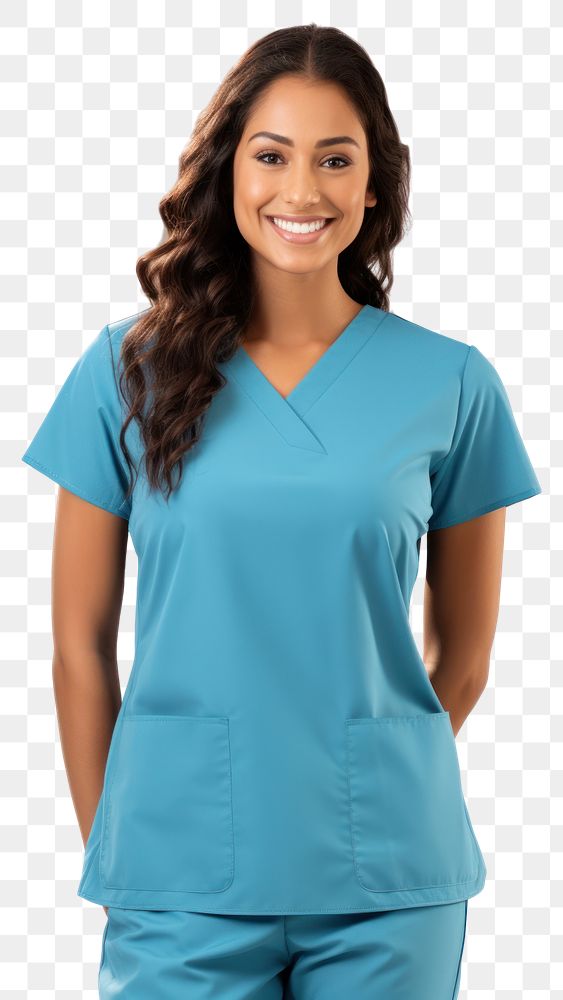 PNG  Female doctor portrait scrubs nurse